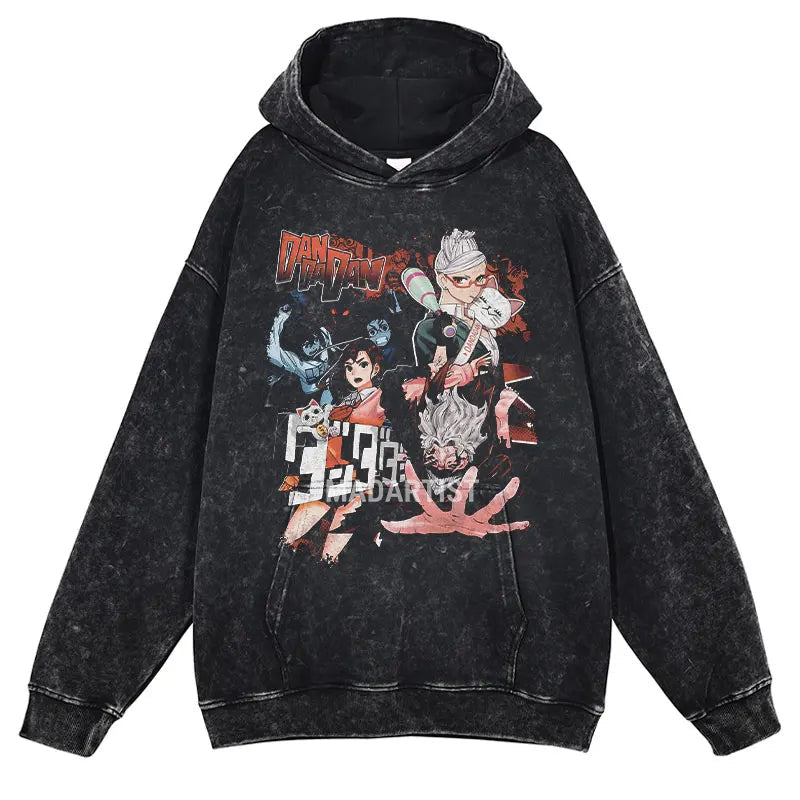 DANDADAN MOMO FAMILY VINTAGE HOODIE