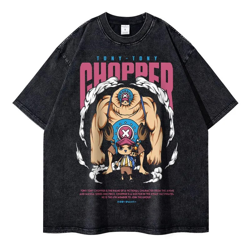 Chopper Oversized Vintage T-shirt V1 - Keycap Universes