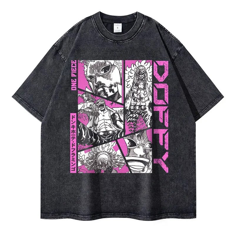 Doflamingo Oversized Vintage T-shirt V2 - Keycap Universes