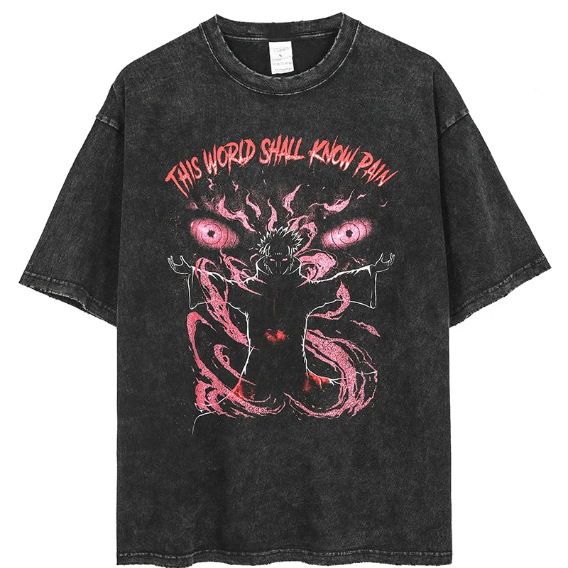 Pain Oversized Vintage T-shirt V1 - Keycap Universes