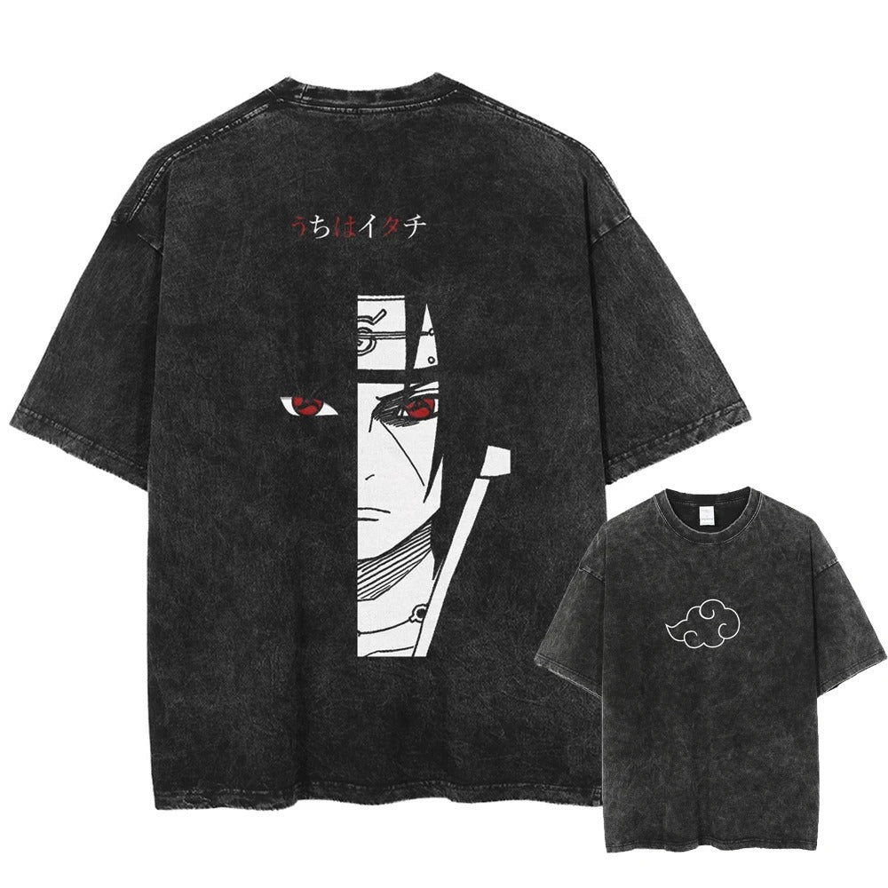 Itachi Oversized Vintage T-shirt V2 - Keycap Universes