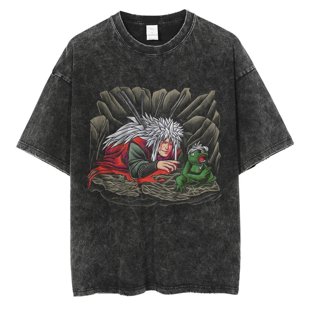 Jiraya Oversized Vintage T-shirt V2 - Keycap Universes
