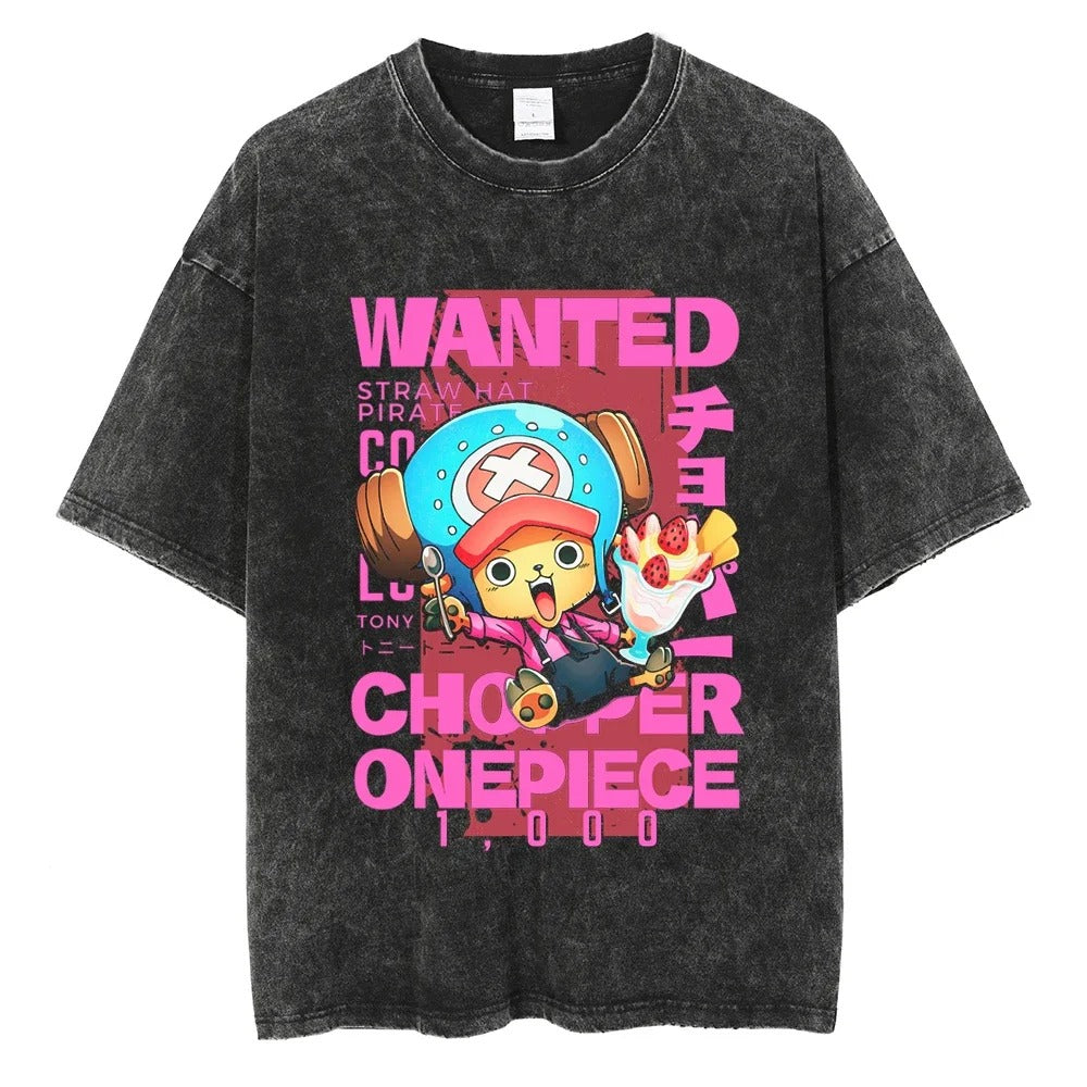Chopper Oversized Vintage T-shirt V2 - Keycap Universes