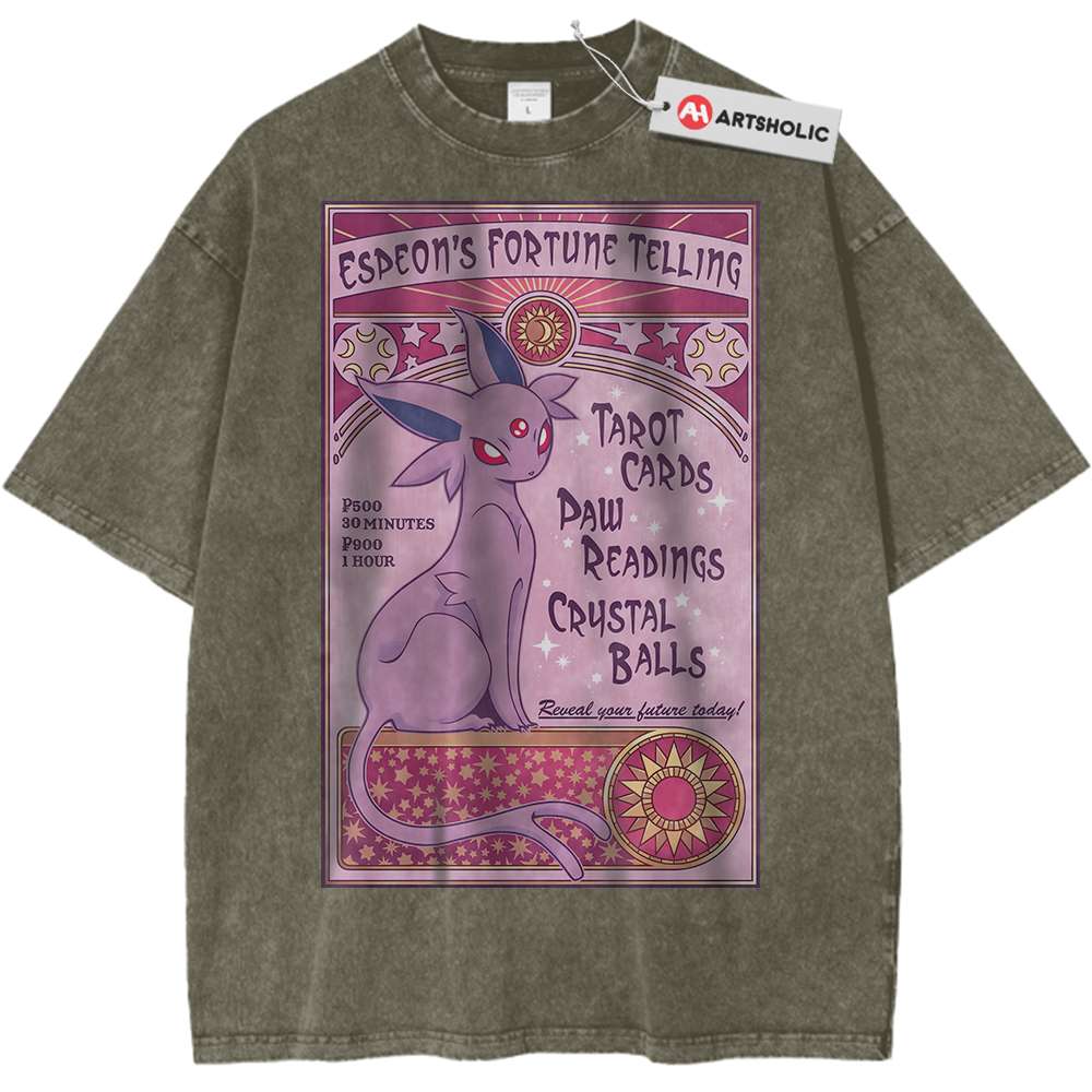 Espeon Shirt, Pokemon Shirt, PKM Shirt, Anime Shirt, Vintage Tee - Keycap Universes
