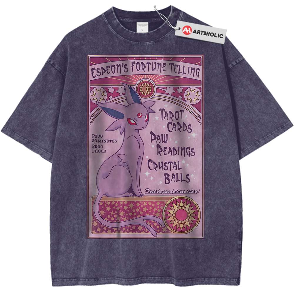 Espeon Shirt, Pokemon Shirt, PKM Shirt, Anime Shirt, Vintage Tee - Keycap Universes