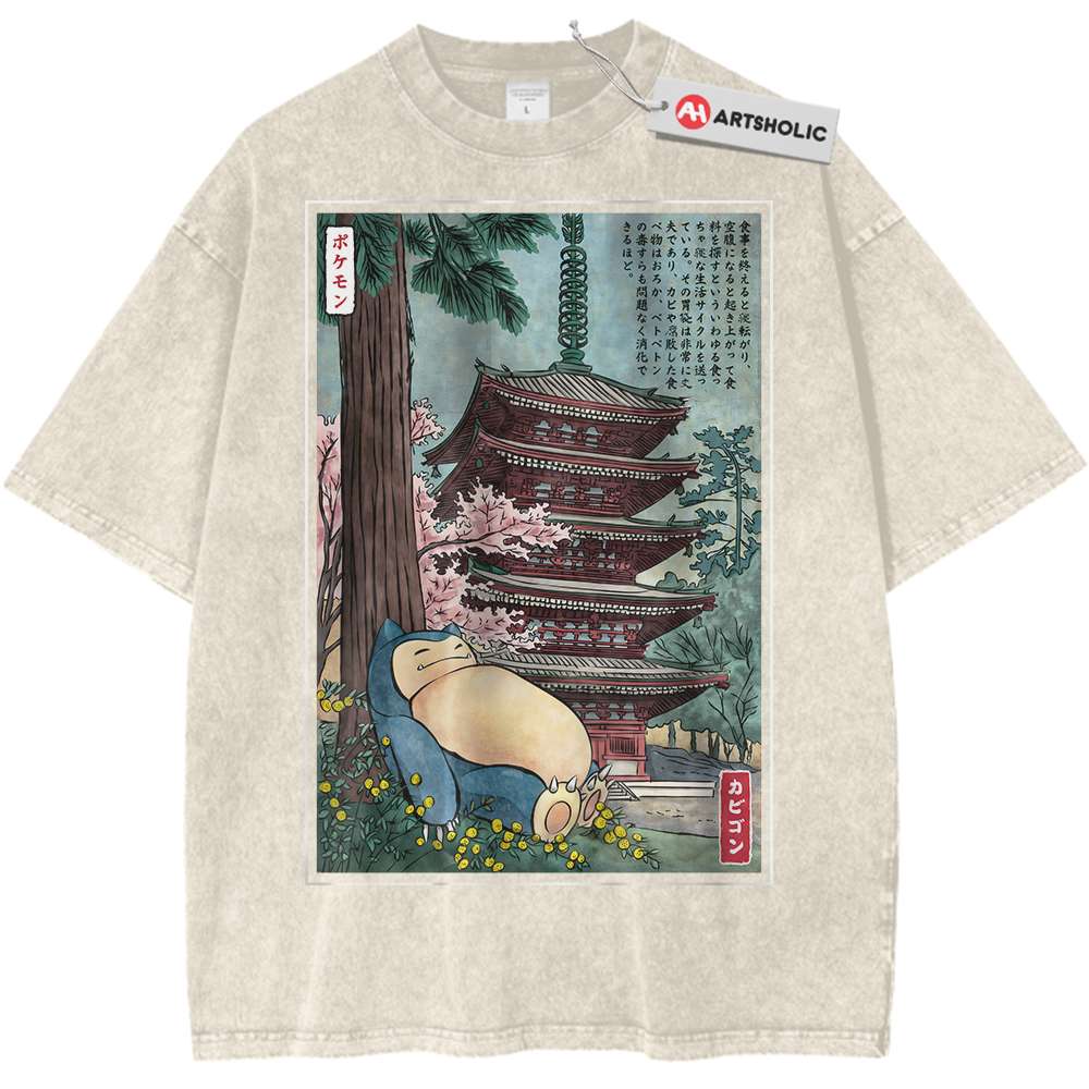 Snorlax Shirt, Pokemon Shirt, Anime Shirt, Vintage Tee - Keycap Universes