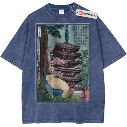 Snorlax Shirt, Pokemon Shirt, Anime Shirt, Vintage Tee - Keycap Universes