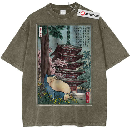 Snorlax Shirt, Pokemon Shirt, Anime Shirt, Vintage Tee - Keycap Universes