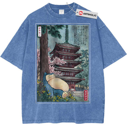 Snorlax Shirt, Pokemon Shirt, Anime Shirt, Vintage Tee - Keycap Universes