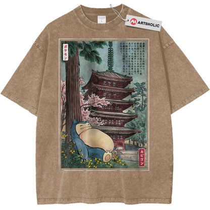 Snorlax Shirt, Pokemon Shirt, Anime Shirt, Vintage Tee - Keycap Universes