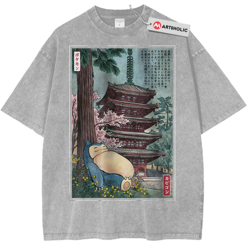 Snorlax Shirt, Pokemon Shirt, Anime Shirt, Vintage Tee - Keycap Universes