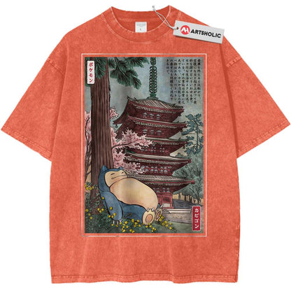 Snorlax Shirt, Pokemon Shirt, Anime Shirt, Vintage Tee - Keycap Universes