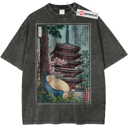 Snorlax Shirt, Pokemon Shirt, Anime Shirt, Vintage Tee - Keycap Universes