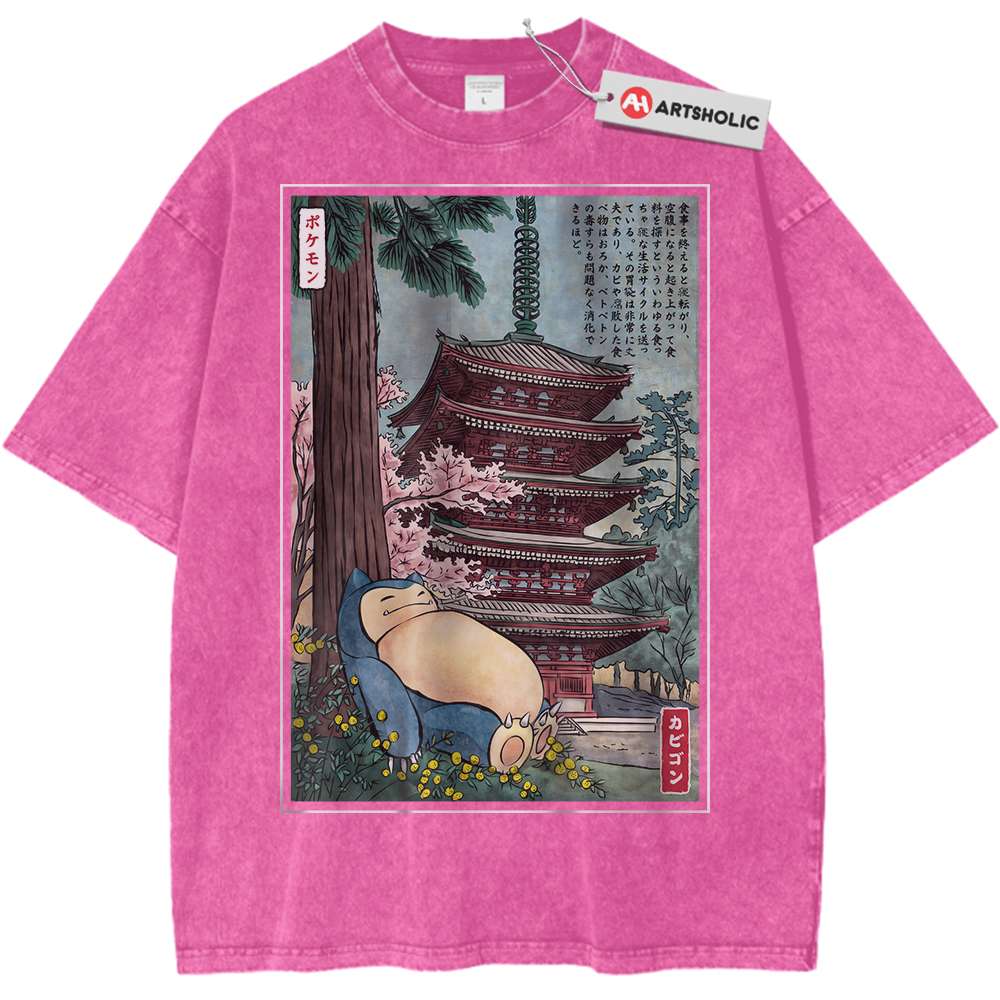 Snorlax Shirt, Pokemon Shirt, Anime Shirt, Vintage Tee - Keycap Universes