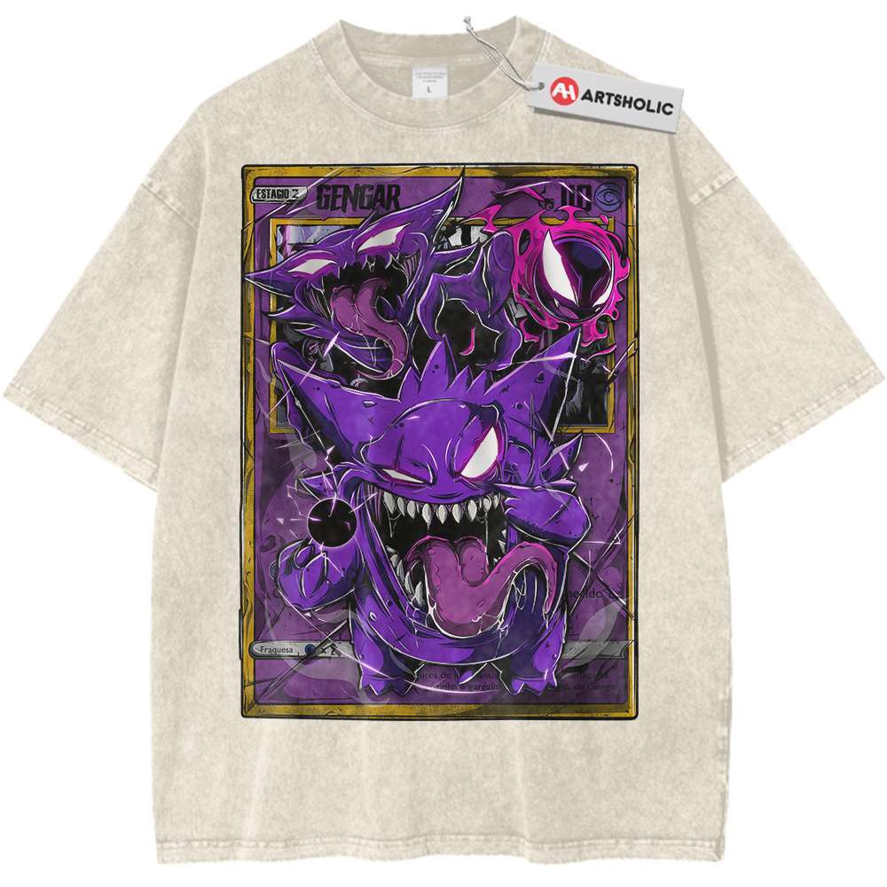 Gengar Shirt, Pokemon Shirt, Anime Shirt, Vintage Tee - Keycap Universes