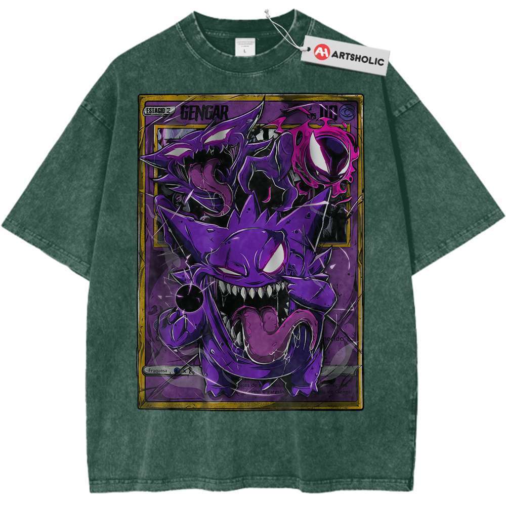 Gengar Shirt, Pokemon Shirt, Anime Shirt, Vintage Tee - Keycap Universes