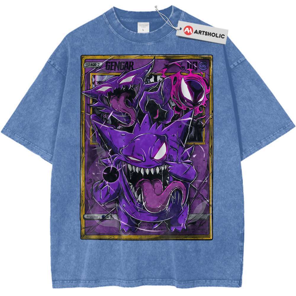 Gengar Shirt, Pokemon Shirt, Anime Shirt, Vintage Tee - Keycap Universes
