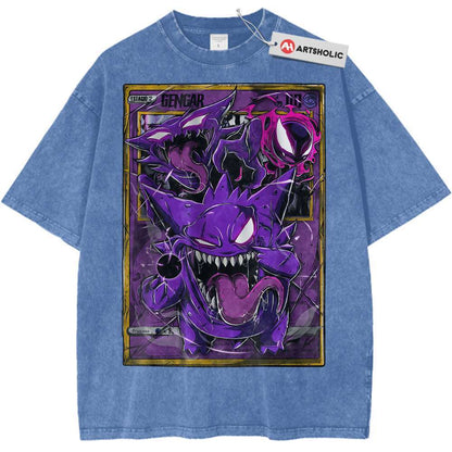 Gengar Shirt, Pokemon Shirt, Anime Shirt, Vintage Tee - Keycap Universes