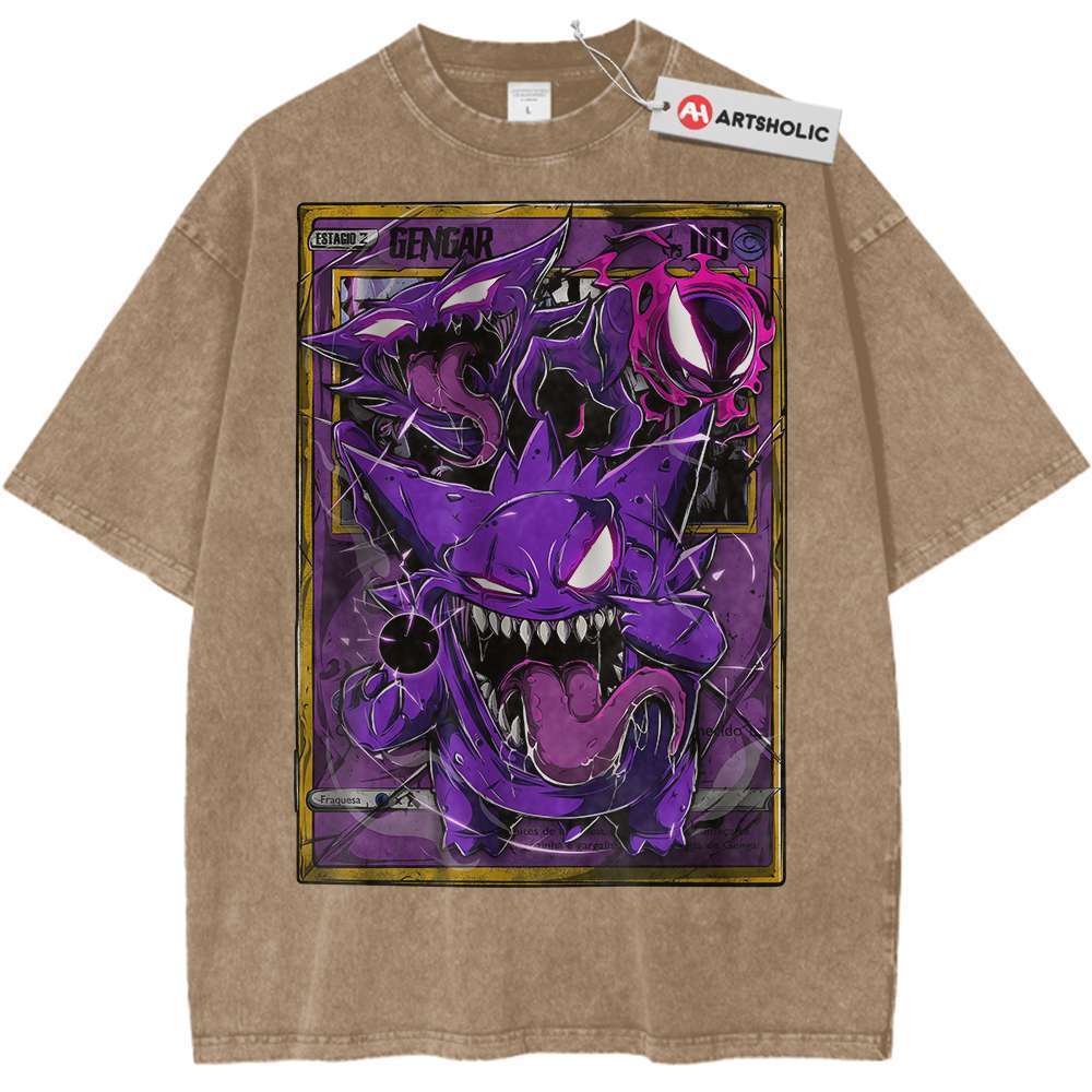 Gengar Shirt, Pokemon Shirt, Anime Shirt, Vintage Tee - Keycap Universes