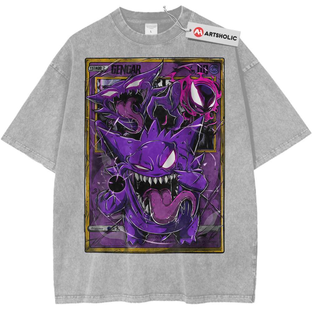 Gengar Shirt, Pokemon Shirt, Anime Shirt, Vintage Tee - Keycap Universes