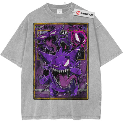 Gengar Shirt, Pokemon Shirt, Anime Shirt, Vintage Tee - Keycap Universes