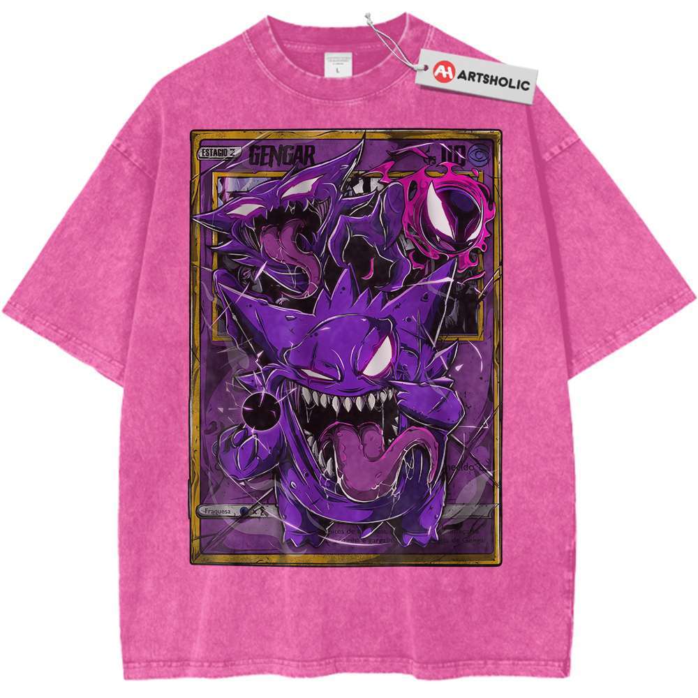 Gengar Shirt, Pokemon Shirt, Anime Shirt, Vintage Tee - Keycap Universes