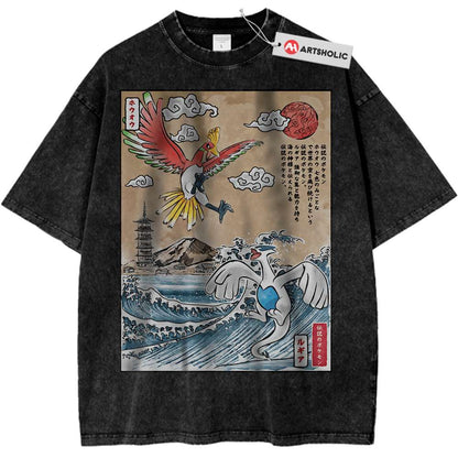 Lugia vs Ho-oh Shirt, Pokemon Shirt, Anime Shirt, Vintage T-Shirt - Keycap Universes