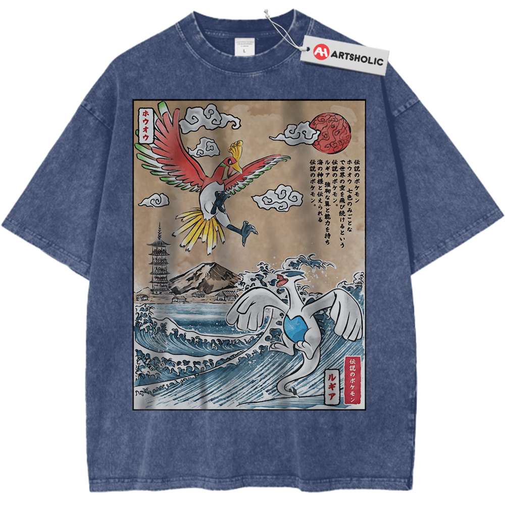 Lugia vs Ho-oh Shirt, Pokemon Shirt, Anime Shirt, Vintage T-Shirt - Keycap Universes