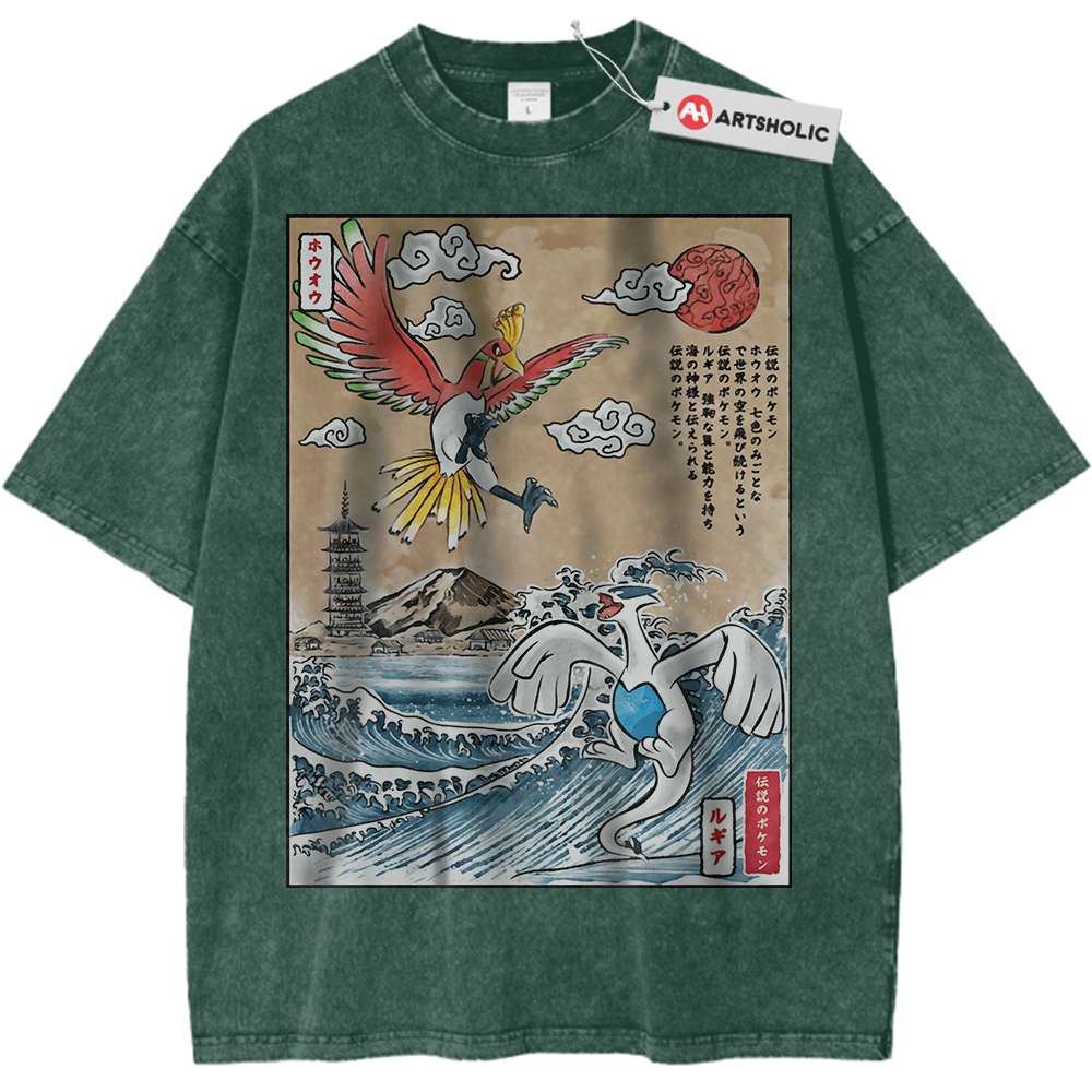 Lugia vs Ho-oh Shirt, Pokemon Shirt, Anime Shirt, Vintage T-Shirt - Keycap Universes