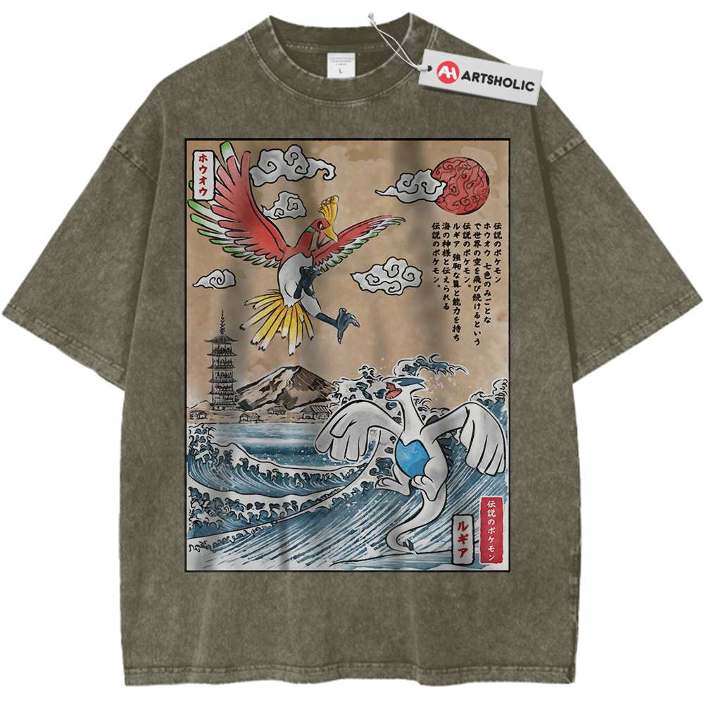 Lugia vs Ho-oh Shirt, Pokemon Shirt, Anime Shirt, Vintage T-Shirt - Keycap Universes