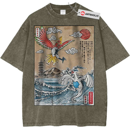 Lugia vs Ho-oh Shirt, Pokemon Shirt, Anime Shirt, Vintage T-Shirt - Keycap Universes