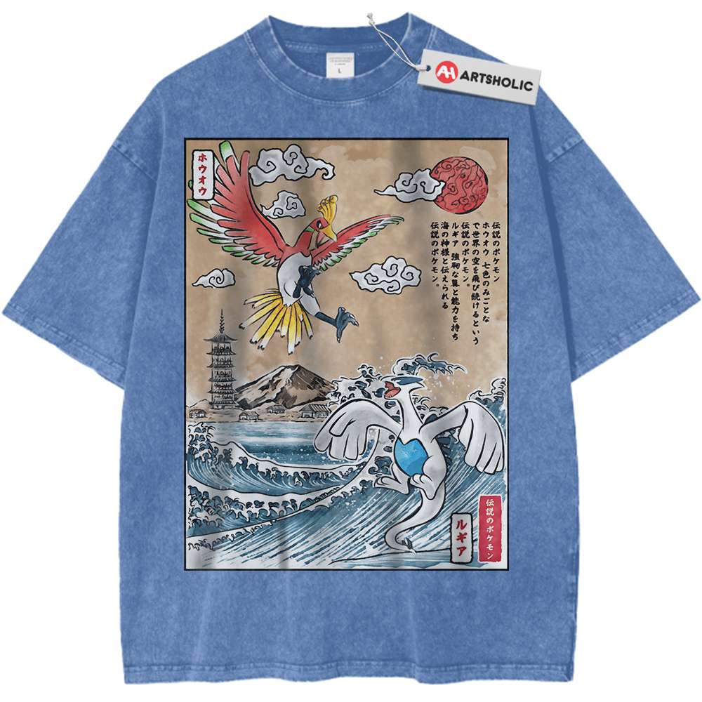 Lugia vs Ho-oh Shirt, Pokemon Shirt, Anime Shirt, Vintage T-Shirt - Keycap Universes