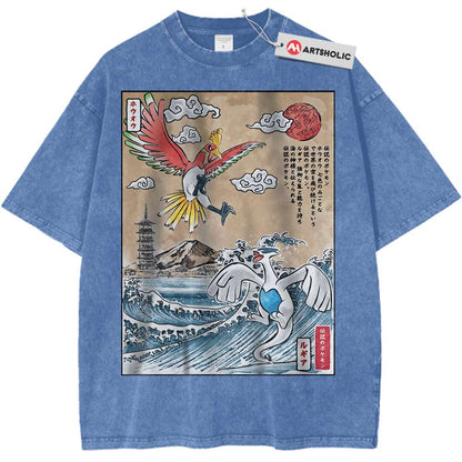 Lugia vs Ho-oh Shirt, Pokemon Shirt, Anime Shirt, Vintage T-Shirt - Keycap Universes