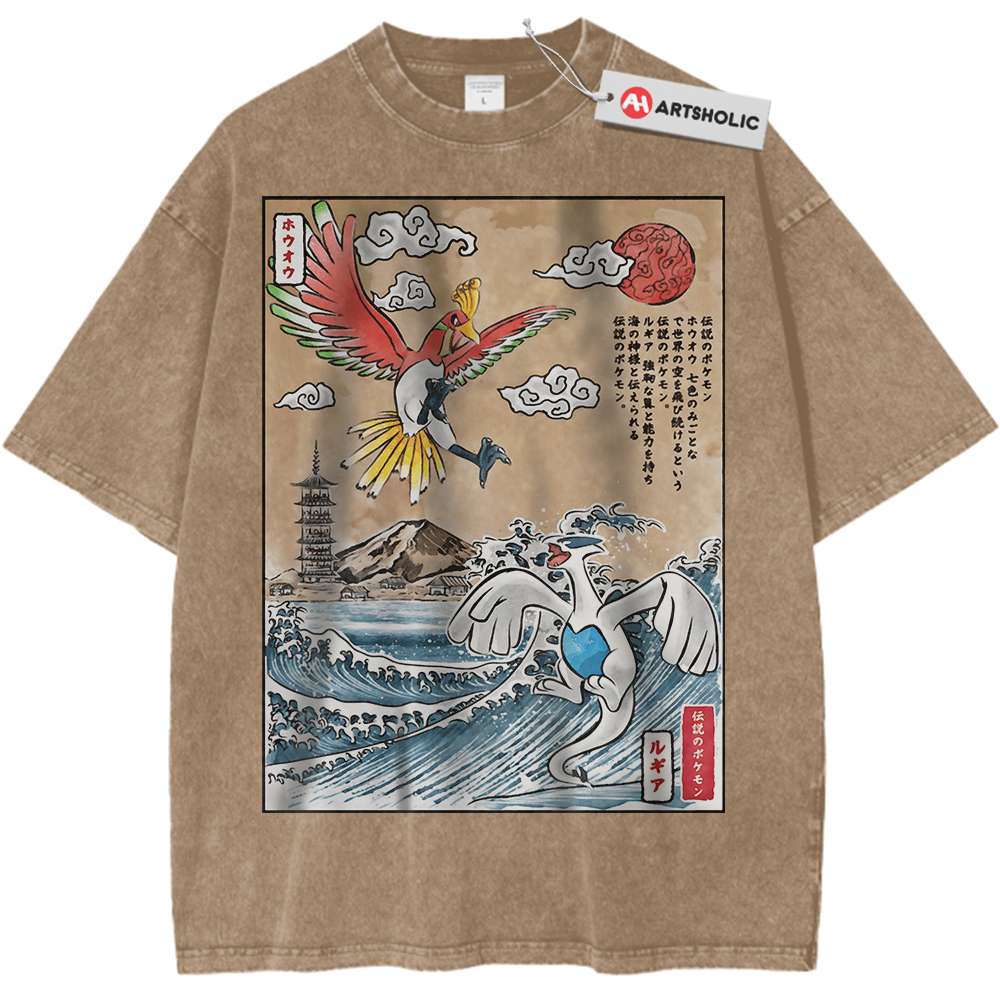 Lugia vs Ho-oh Shirt, Pokemon Shirt, Anime Shirt, Vintage T-Shirt - Keycap Universes