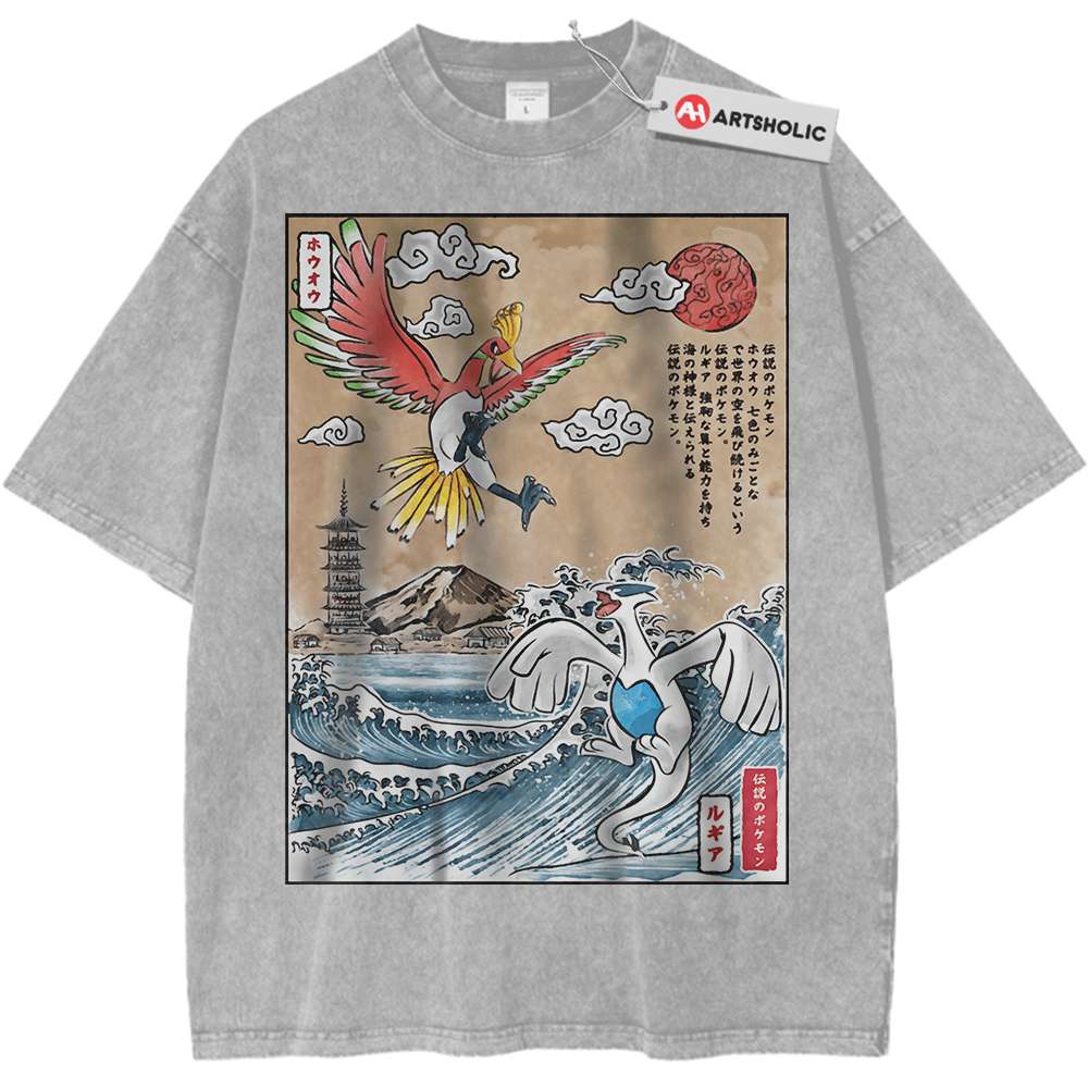 Lugia vs Ho-oh Shirt, Pokemon Shirt, Anime Shirt, Vintage T-Shirt - Keycap Universes