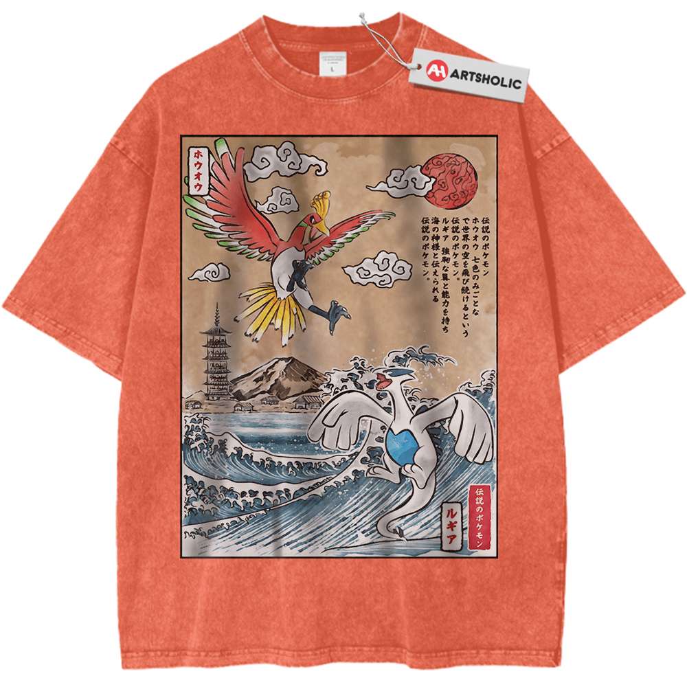 Lugia vs Ho-oh Shirt, Pokemon Shirt, Anime Shirt, Vintage T-Shirt - Keycap Universes