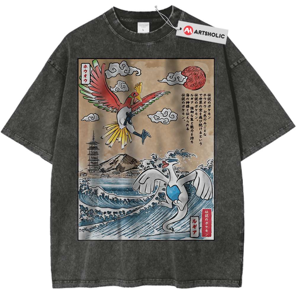 Lugia vs Ho-oh Shirt, Pokemon Shirt, Anime Shirt, Vintage T-Shirt - Keycap Universes