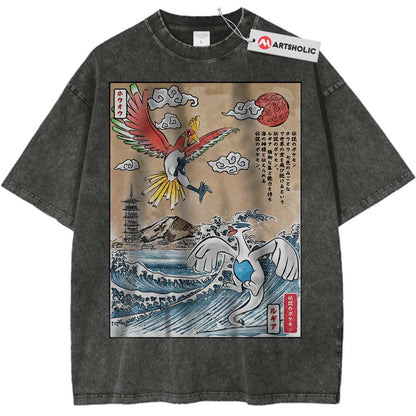 Lugia vs Ho-oh Shirt, Pokemon Shirt, Anime Shirt, Vintage T-Shirt - Keycap Universes