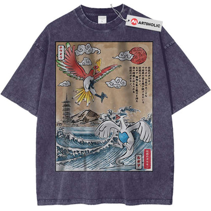 Lugia vs Ho-oh Shirt, Pokemon Shirt, Anime Shirt, Vintage T-Shirt - Keycap Universes