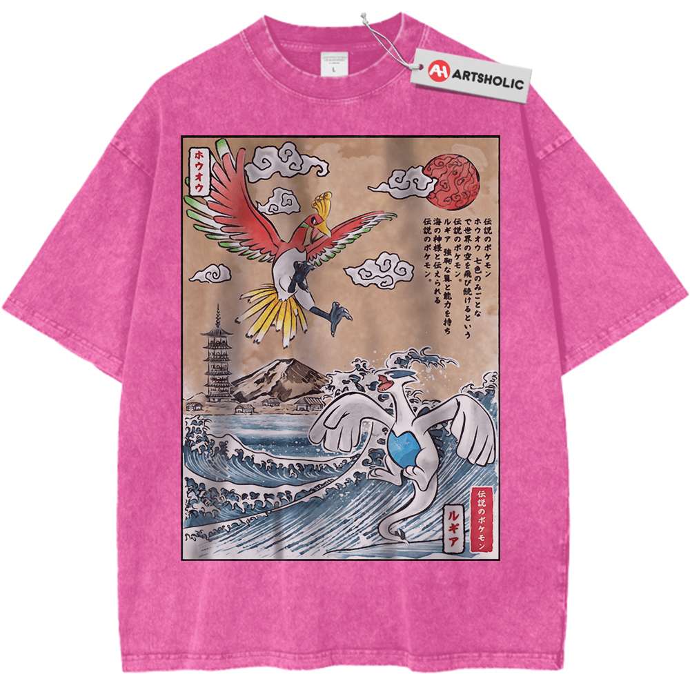 Lugia vs Ho-oh Shirt, Pokemon Shirt, Anime Shirt, Vintage T-Shirt - Keycap Universes