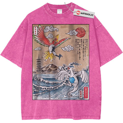 Lugia vs Ho-oh Shirt, Pokemon Shirt, Anime Shirt, Vintage T-Shirt - Keycap Universes