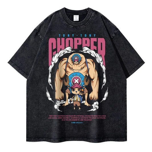 Chopper Oversized Vintage T-shirt V1 - Keycap Universes