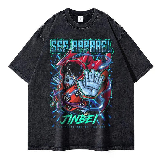 Jinbe Oversized Vintage T-shirt V2 - Keycap Universes