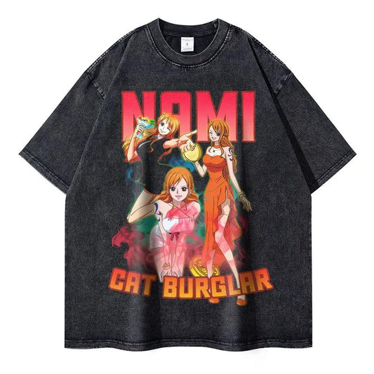 Nami Oversized Vintage T-shirt V1 - Keycap Universes