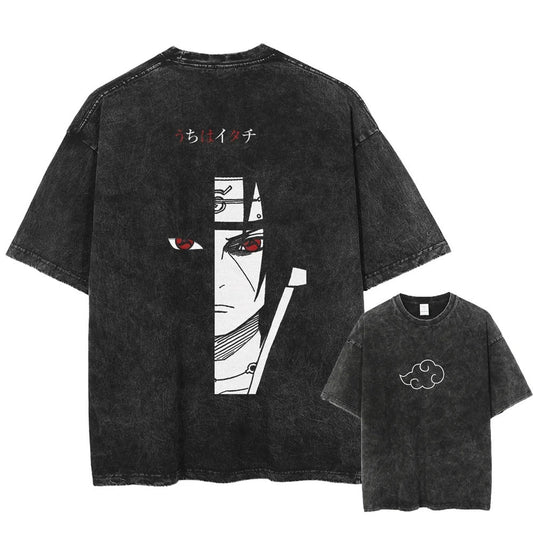 Itachi Oversized Vintage T-shirt V2 - Keycap Universes