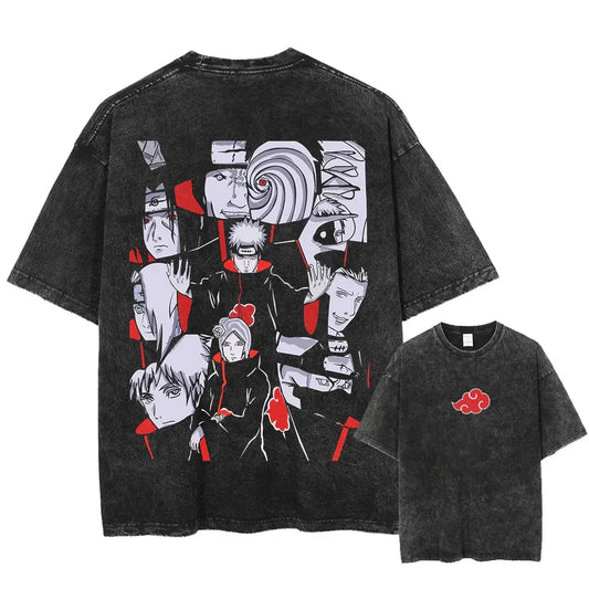 Akatsuki Oversized Vintage T-shirt V2 - Keycap Universes