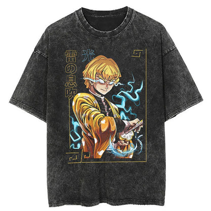 Zenitsu "Sleeping Thunder" Vintage T-shirt