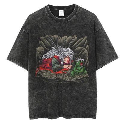 Jiraya Oversized Vintage T-shirt V2 - Keycap Universes