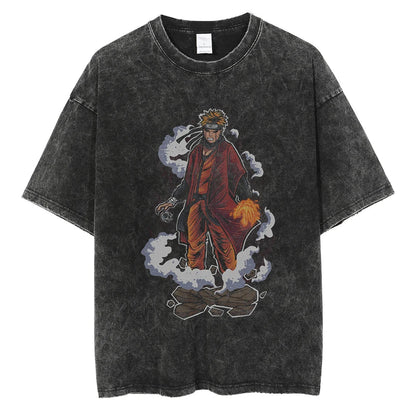 Naruto Oversized Vintage T-shirt V3 - Keycap Universes