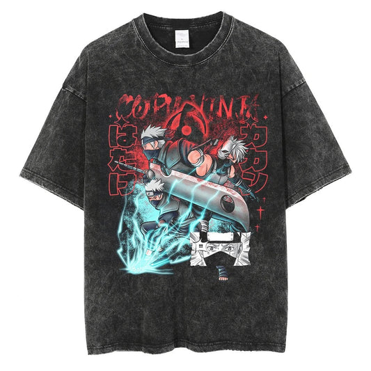 Kakashi Hatake "The Sixth Hokage" Vintage T-shirt - Keycap Universes